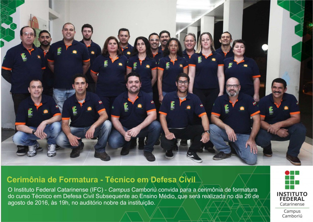 Convite Curso Técnico em Defesa Civil 26 08 16