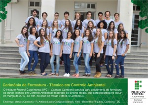 Convite curso Controle Ambiental 2017
