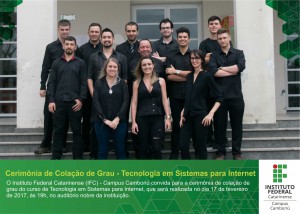Convite curso Tecnologia em Sistemas para Internet 2017