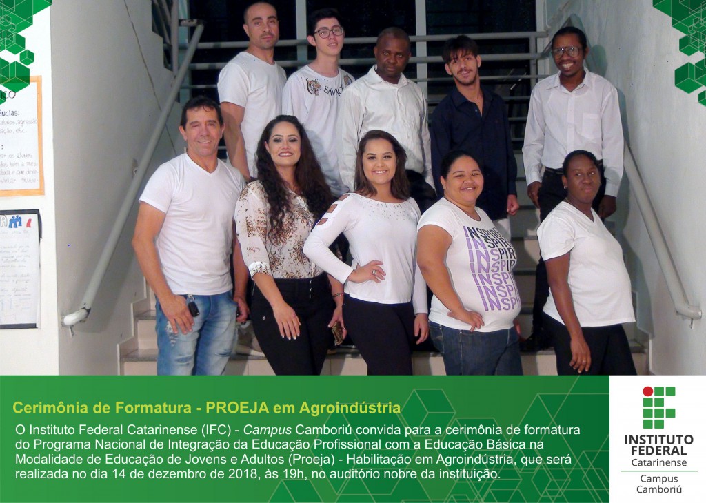 Convite PROEJA em Agroindústria