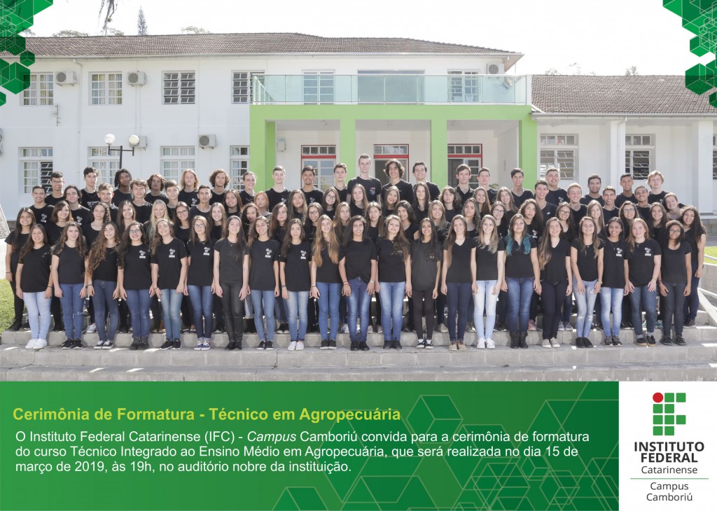 Convite curso Técnico em Agropecuária