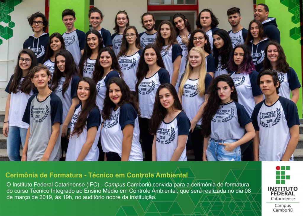 Convite curso Técnico em Controle Ambiental