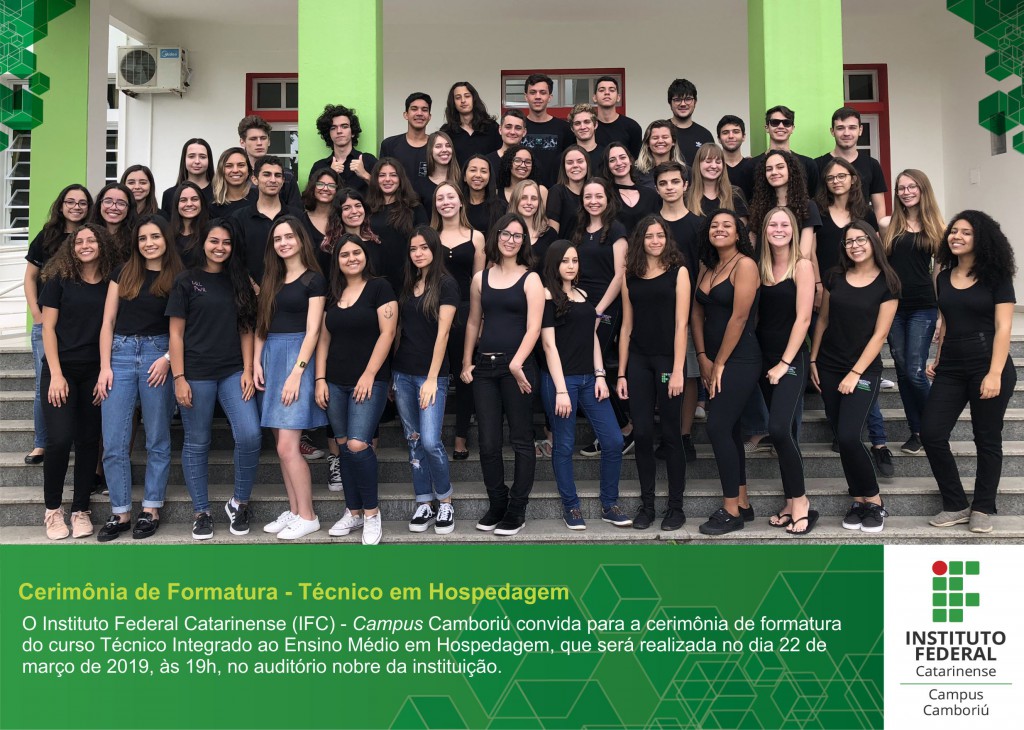 Convite curso Técnico em Hospedagem