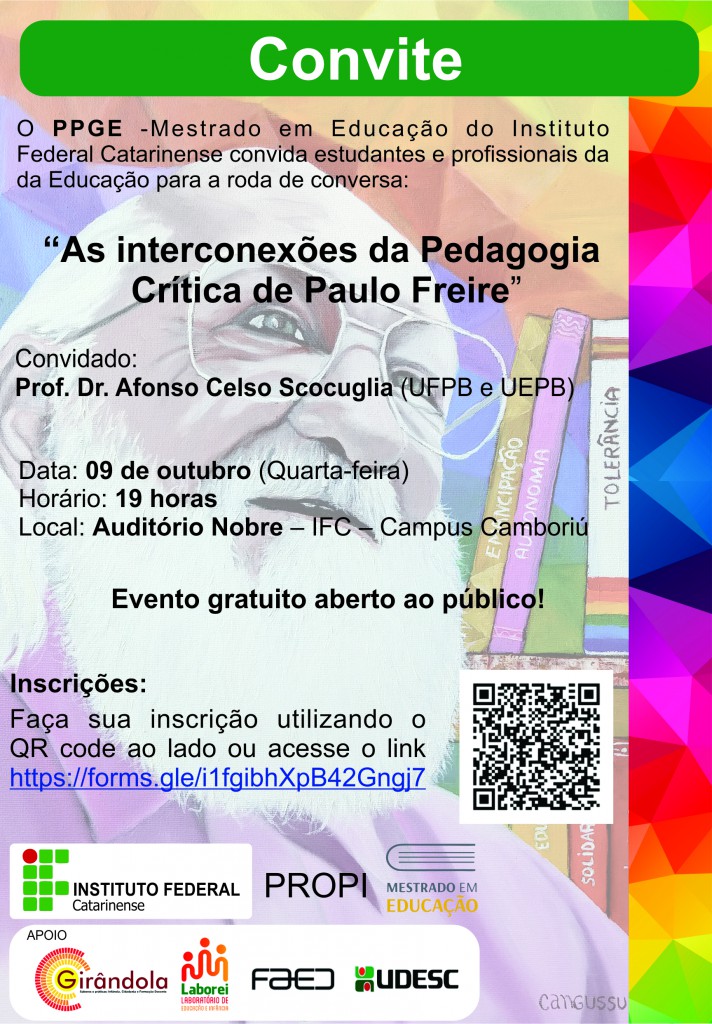 ConviteRodaPauloFreirenoite